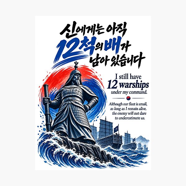 Item preview, Admiral Yi Sun Sin 12 Warships Korean History designed and sold by checkitbuddy.