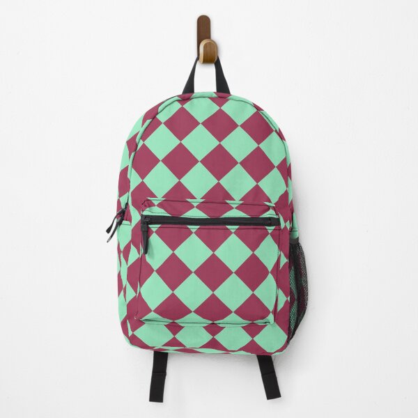 Item preview, Checker Diamond Pattern Green Purple designed and sold by ArtbyDebbieC.