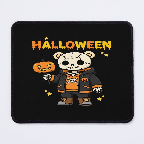 Item preview, Halloween Skeleton Teddy Bear Pumpkin Lollipop designed and sold by Custom Crest.