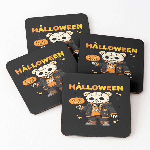 Item preview, Halloween Skeleton Teddy Bear Pumpkin Lollipop designed and sold by Custom Crest.