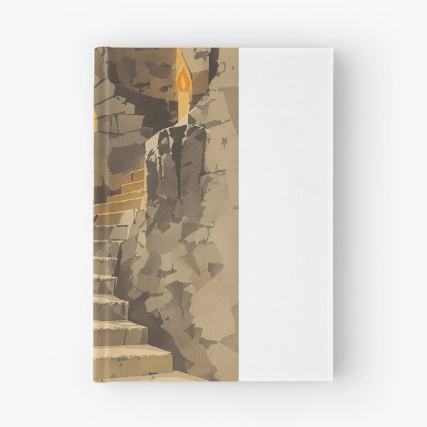 Item preview, Black Cat on a Castle Stair, Vintage Halloween Print designed and sold by GildedFolio.