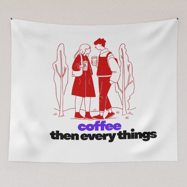 Item preview, Coffee Then Everything - Funny Coffee First Design designed and sold by walbayzon.