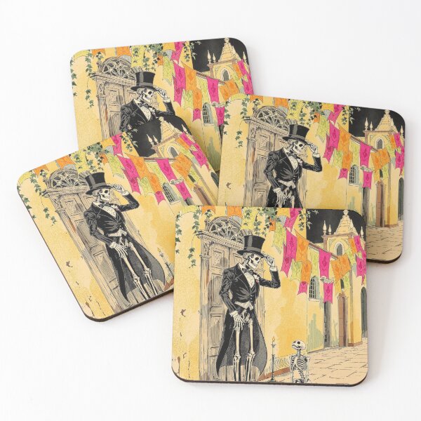 Item preview, El Catrin and His Dog, Day of the Dead Wall Art designed and sold by GildedFolio.
