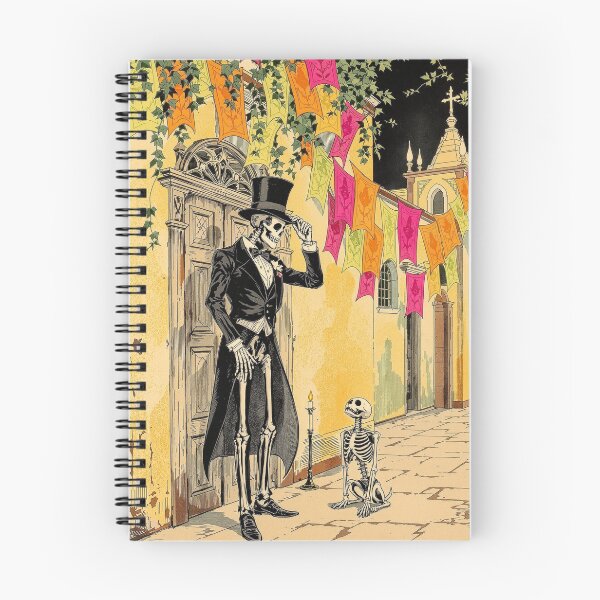 Item preview, El Catrin and His Dog, Day of the Dead Wall Art designed and sold by GildedFolio.