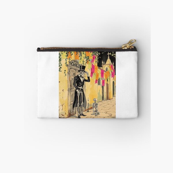 Item preview, El Catrin and His Dog, Day of the Dead Wall Art designed and sold by GildedFolio.