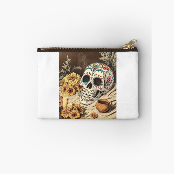 Item preview, Sugar Skull and Hot Chocolate, Day of the Dead Print designed and sold by GildedFolio.