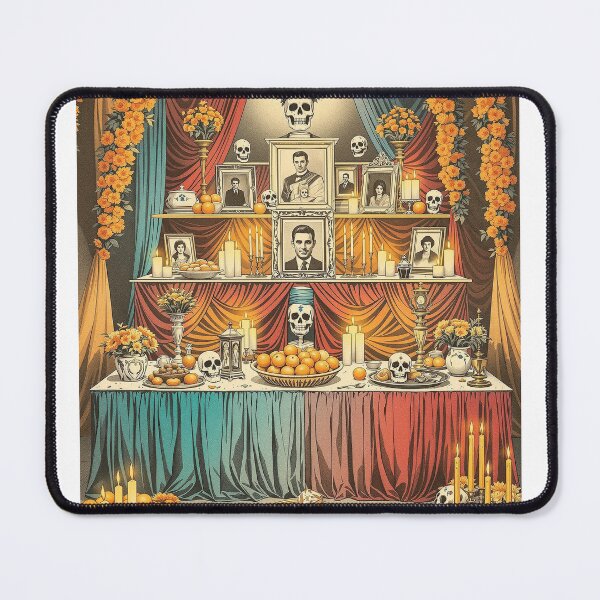 Item preview, Family Ofrenda Altar, Day of the Dead Wall Art designed and sold by GildedFolio.