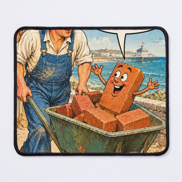Item preview, Seaside Postcard: Brickie designed and sold by halibutgoatramb.