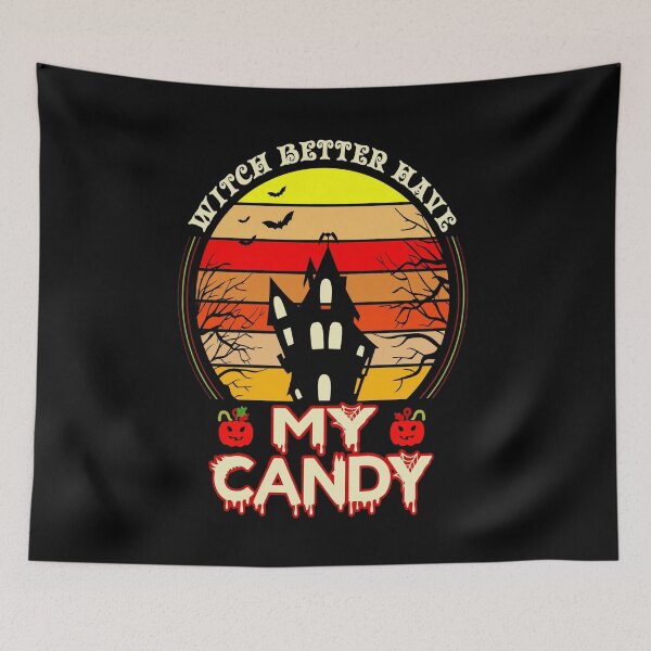 Item preview, Witch Better Have My Candy Haunted House Retro designed and sold by Custom Crest.