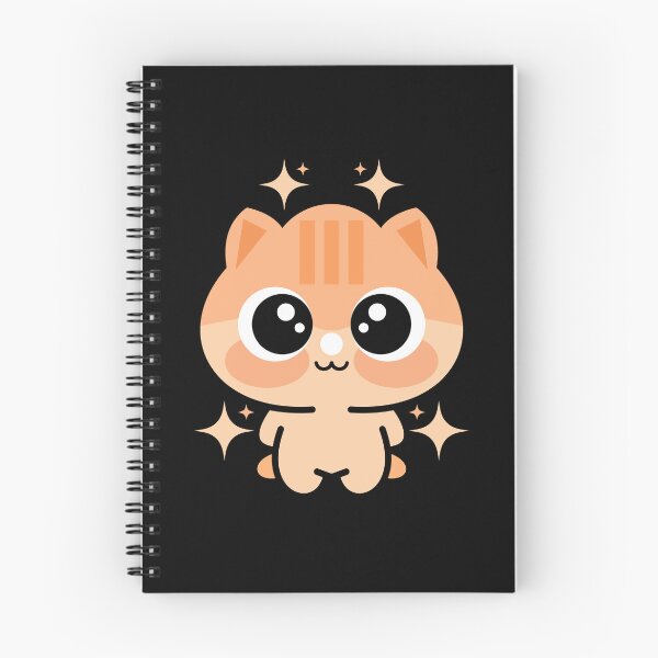 Item preview, Cute Sparkly Orange Kawaii Kitten Illustration designed and sold by AhmedZouita.
