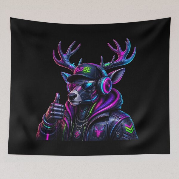 Item preview, Futuristic Mecha Cyborg Reindeer Graphic designed and sold by LazyDayzCo.