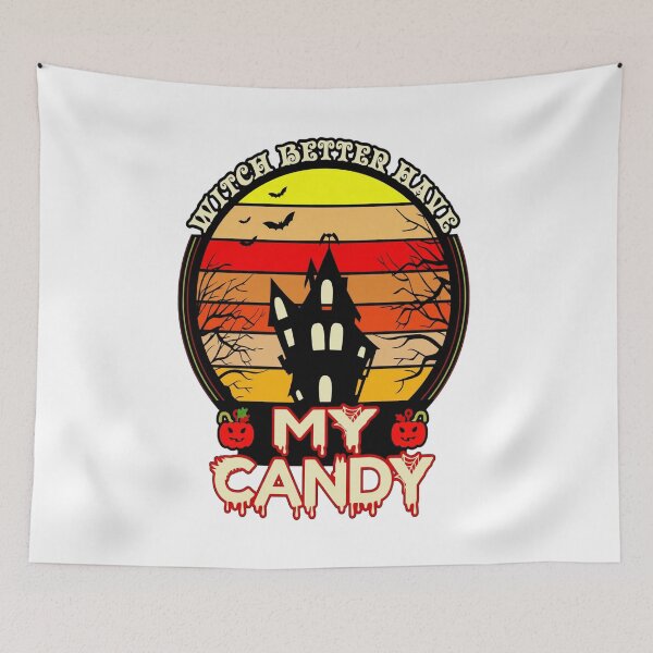 Item preview, Witch Better Have My Candy Haunted House Retro designed and sold by Custom Crest.