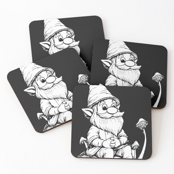 Item preview, Gnome with Mushrooms designed and sold by ViaARTfactory.