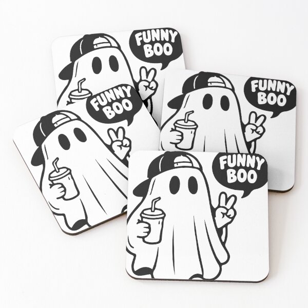 Item preview, Funny Boo Iced Coffee Ghost  designed and sold by Brexmore3.