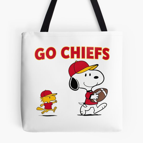 Item preview, Snoopy & Woodstock Kansas City Chiefs Football Retro F622 designed and sold by GLUVY-THEME.