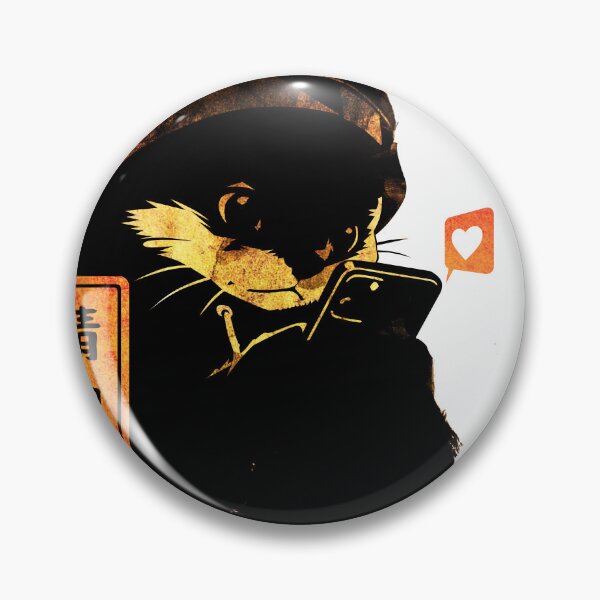 Item preview,  Japanese Ink Cat Obsessed With Phone – Sumi-e Wall Art designed and sold by AnmForge.