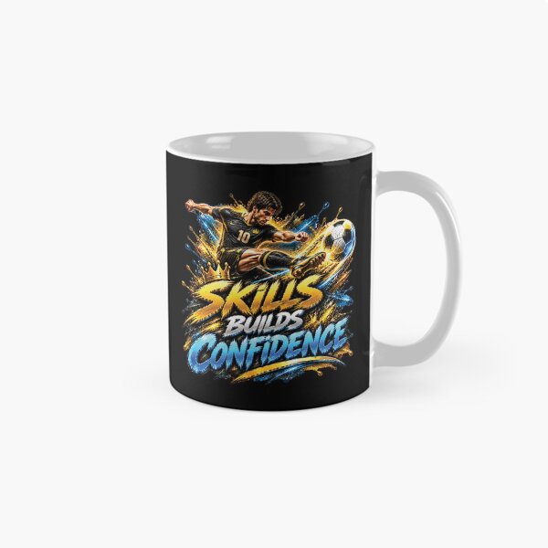 Item preview, Skills Build Confidence | Soccer Football Motivation Design designed and sold by M. Mamdouh Artworks.