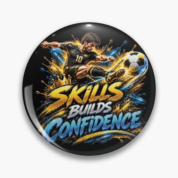 Item preview, Skills Build Confidence | Soccer Football Motivation Design designed and sold by M. Mamdouh Artworks.