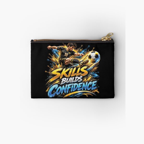 Item preview, Skills Build Confidence | Soccer Football Motivation Design designed and sold by M. Mamdouh Artworks.