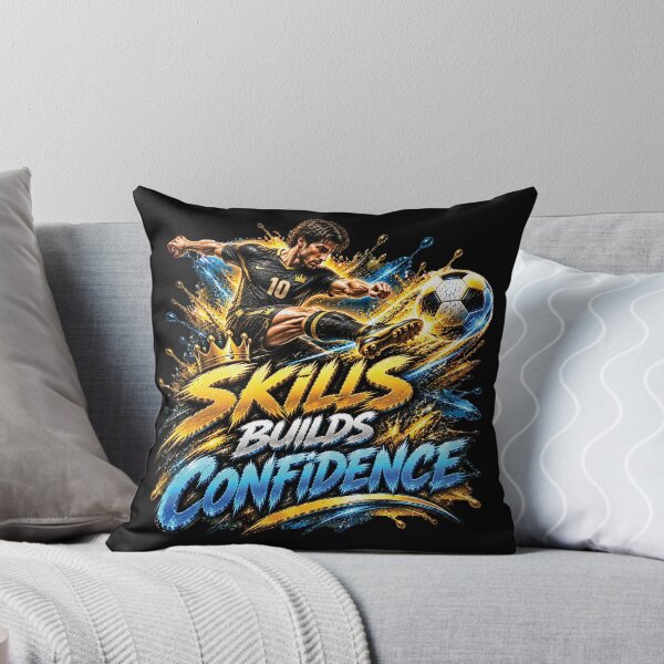 Item preview, Skills Build Confidence | Soccer Football Motivation Design designed and sold by M. Mamdouh Artworks.