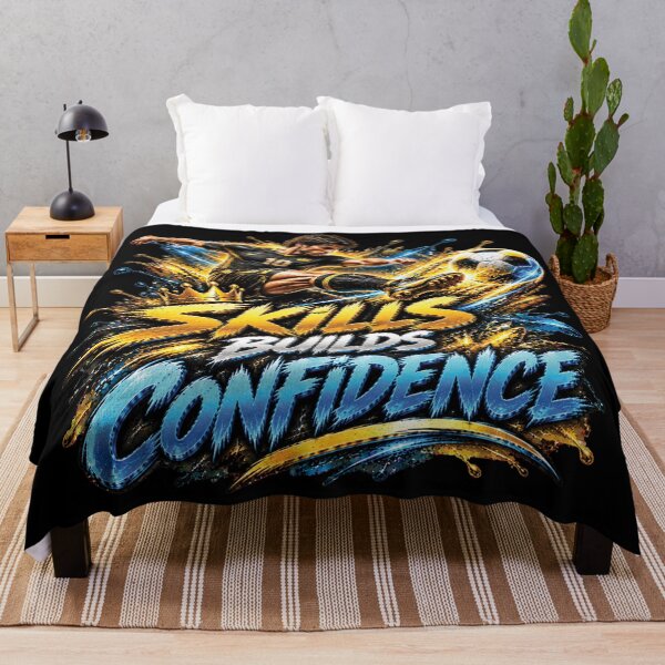 Item preview, Skills Build Confidence | Soccer Football Motivation Design designed and sold by M. Mamdouh Artworks.