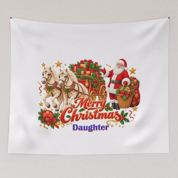 Item preview, Christmas Horse Carriage and Santa Gifts designed and sold by annenambiro.