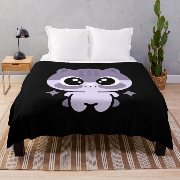 Item preview, Cute Purple Kawaii Kitten With Sparkles designed and sold by AhmedZouita.