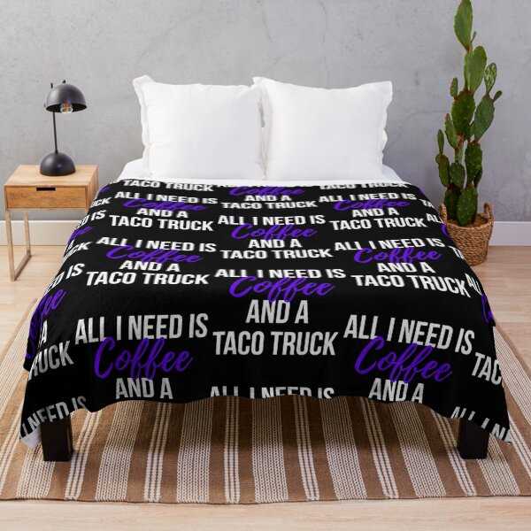 Item preview, All I Need Is Coffee And A Taco Truck Funny Foodie  designed and sold by kynlie-luker.
