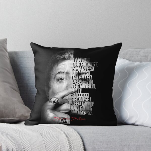 Item preview, Black And White Sylvester Stallone Quote Poster designed and sold by daelyn-beardsl.