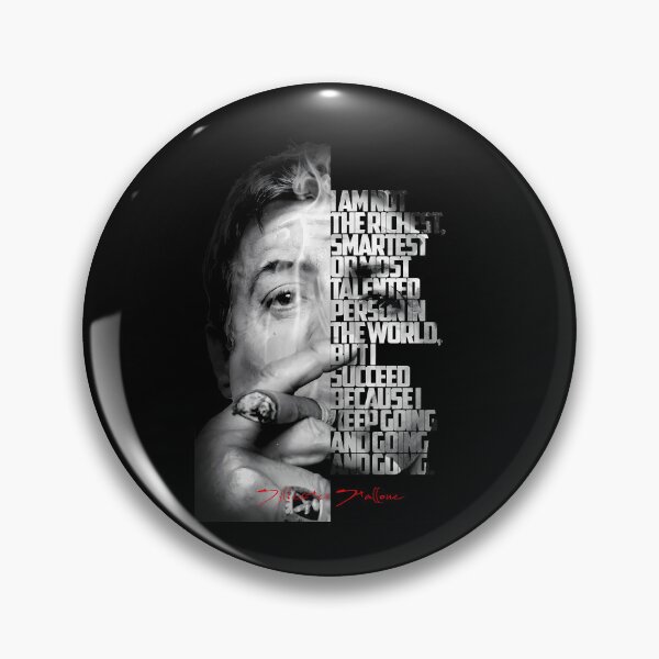 Item preview, Black And White Sylvester Stallone Quote Poster designed and sold by daelyn-beardsl.