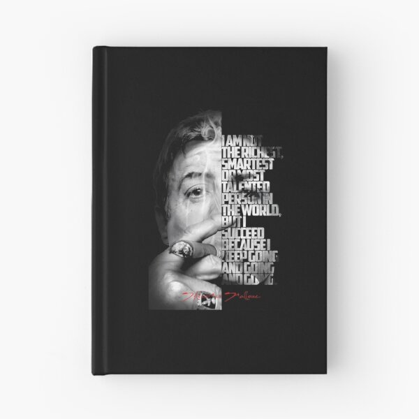 Item preview, Black And White Sylvester Stallone Quote Poster designed and sold by daelyn-beardsl.