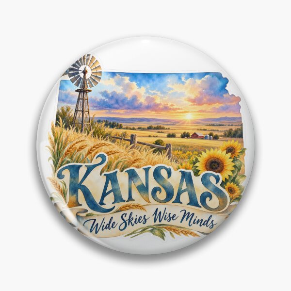 Item preview, Kansas Wide Skies Wise Minds designed and sold by Whimspired By Paxx.