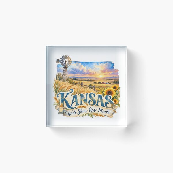 Item preview, Kansas Wide Skies Wise Minds designed and sold by Whimspired By Paxx.