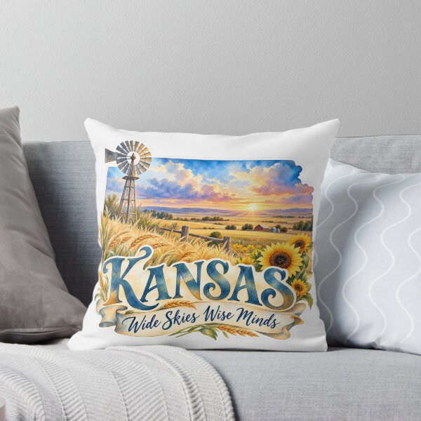 Item preview, Kansas Wide Skies Wise Minds designed and sold by Whimspired By Paxx.