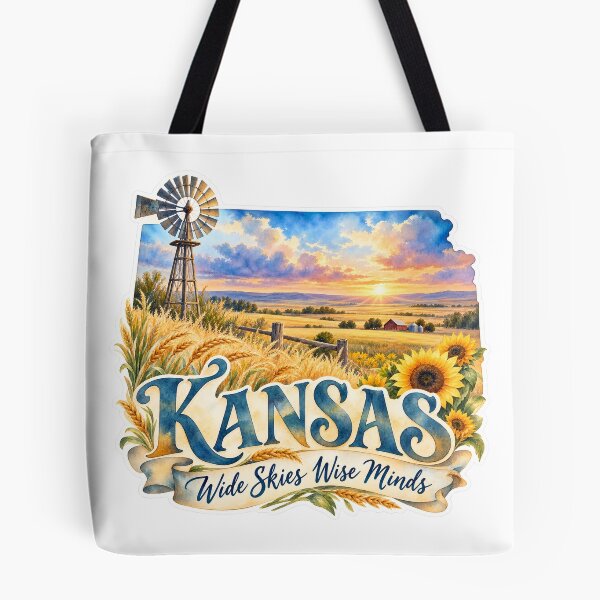 Item preview, Kansas Wide Skies Wise Minds designed and sold by Whimspired By Paxx.
