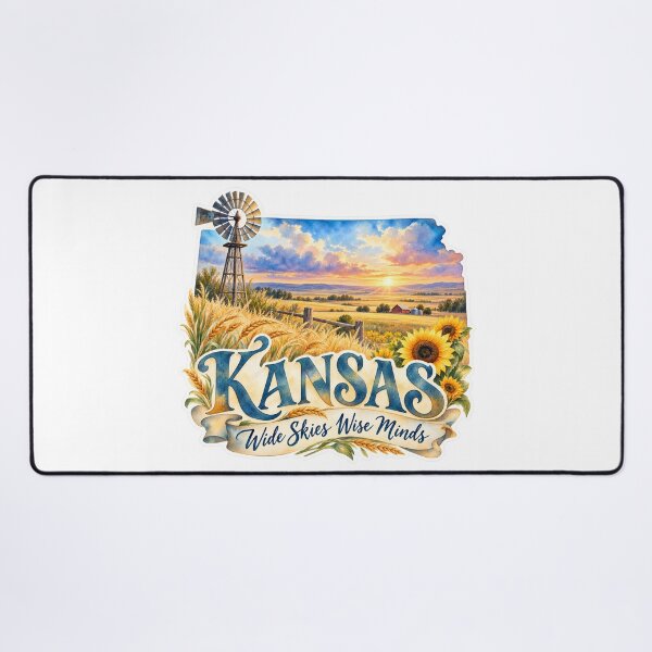 Item preview, Kansas Wide Skies Wise Minds designed and sold by Whimspired By Paxx.