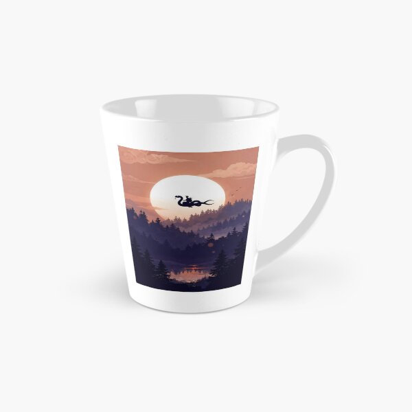 Item preview, Silhouette of Wizard on Flying Dragon designed and sold by IdeallArts.