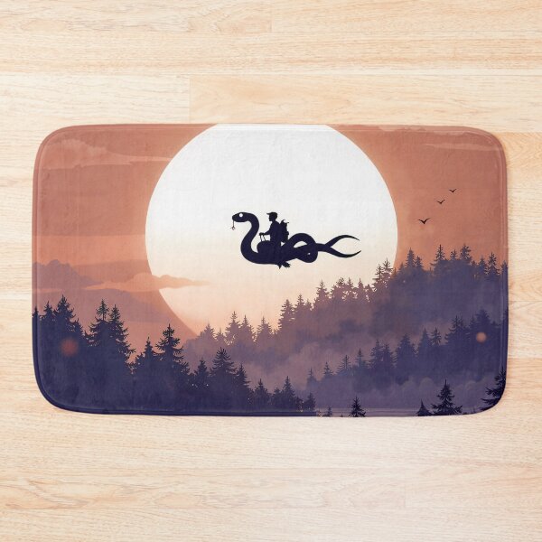 Item preview, Silhouette of Wizard on Flying Dragon designed and sold by IdeallArts.
