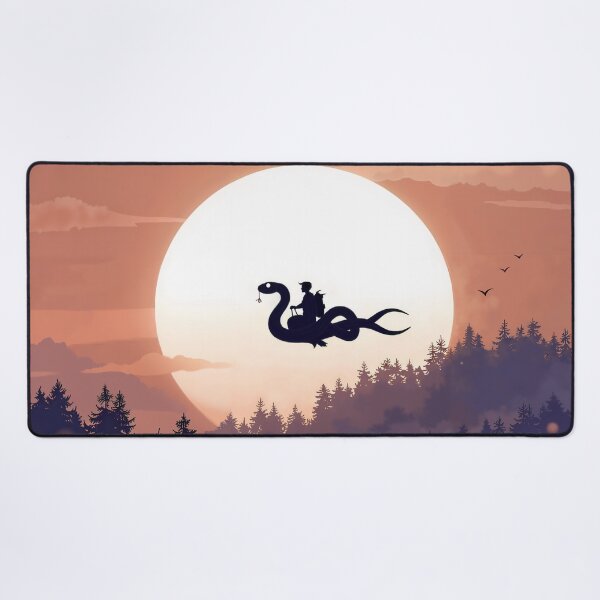Item preview, Silhouette of Wizard on Flying Dragon designed and sold by IdeallArts.