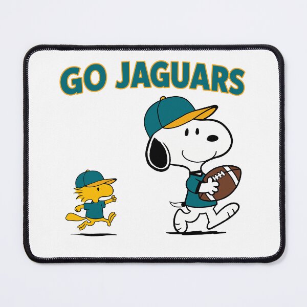 Item preview, Snoopy & Woodstock Jacksonville Jaguars Football Retro F624 designed and sold by GLUVY-THEME.