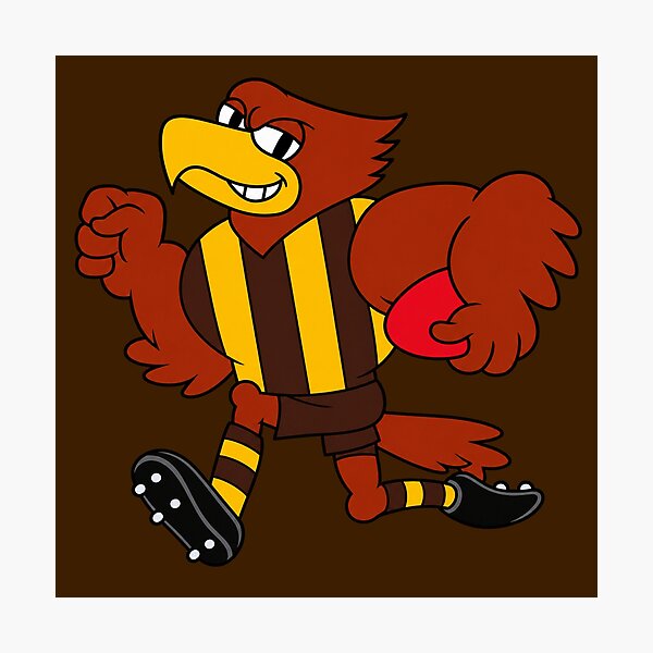 Item preview, Mighty Hawks Classic Logo Drawing designed and sold by Luke Foran Sports Art.