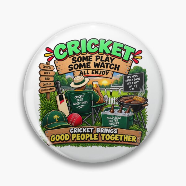 Item preview, Funny Cricket Gift – Cricket Brings Good People Together designed and sold by mygiftideas.