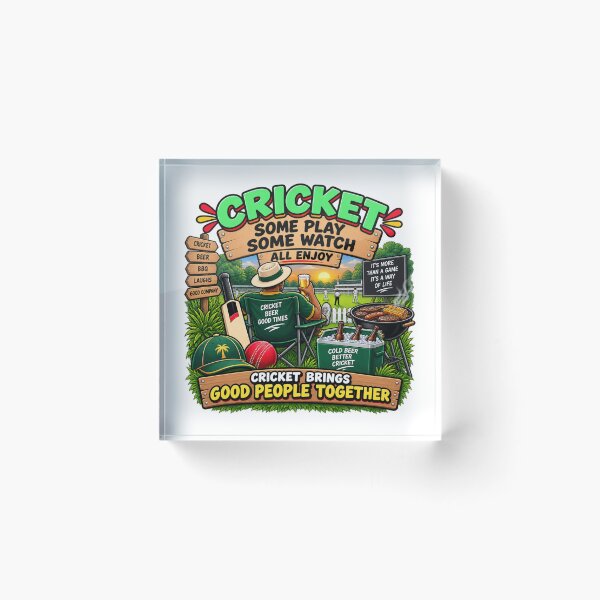 Item preview, Funny Cricket Gift – Cricket Brings Good People Together designed and sold by mygiftideas.