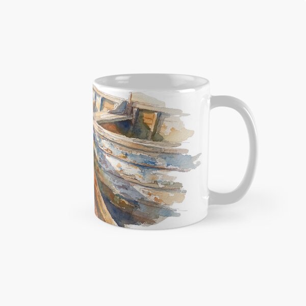 Item preview, Vintage Rowboat & Oars Watercolour Art designed and sold by made by Golightly x.