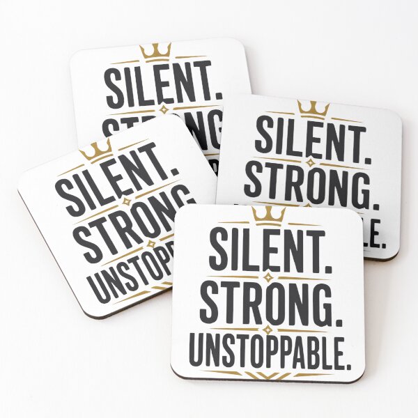Item preview, Silent strong unstoppable  designed and sold by geetacreation.