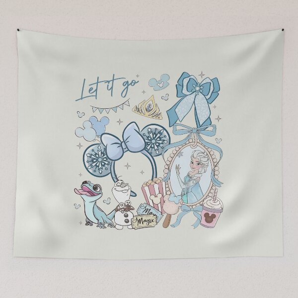 Item preview, Elsa Frozen Let It Go Coquette Bow Graphic designed and sold by Thedustyart.