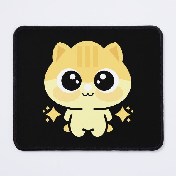 Item preview, Cute Yellow Kawaii Kitten With Sparkles designed and sold by AhmedZouita.