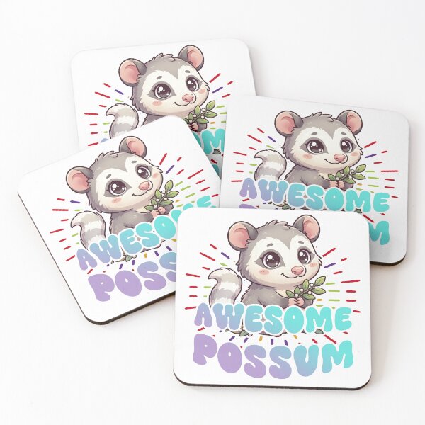 Item preview, Cute Awesome Possum Kawaii animal designed and sold by LOVEARTDESIGN.