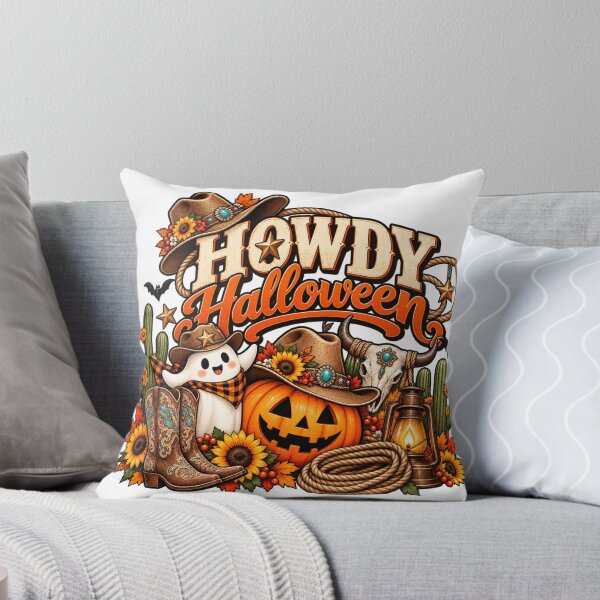 Item preview, Howdy Halloween Shirt – Western Pumpkin Ghost Cowboy Design designed and sold by meme2525.