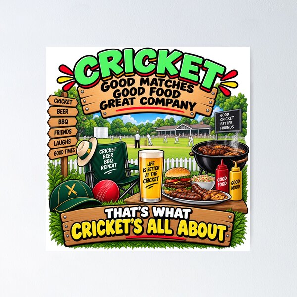 Item preview, Funny Cricket BBQ Gift – That’s What Cricket’s All About designed and sold by mygiftideas.